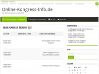 Screenshot des Blogs Online Kongress Info