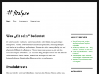 Screenshot des Blogs Fitalyze.de