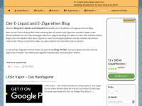 Screenshot des Blogs Liquid Test