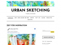 Screenshot des Blogs Urban Sketching