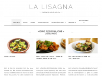 Screenshot des Blogs La Lisagna Foodblog