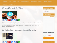 Screenshot des Blogs COFFEE ARTIST