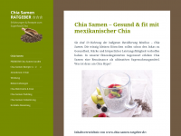 Screenshot des Blogs Chia Samen – Gesund und lecker