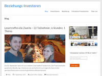 Screenshot des Blogs Beziehungs-Investoren