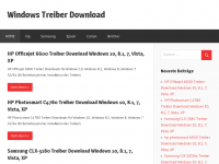 Screenshot des Blogs Druckertreiber Download