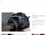 Screenshot des Blogs Sebastian Berger Photography