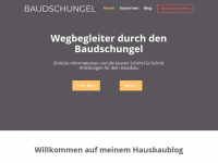 Screenshot des Blogs Baudschungel.de