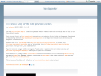 Screenshot des Blogs Textspeier