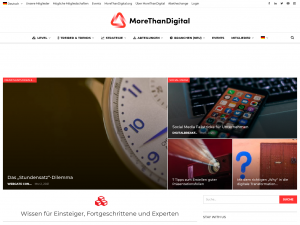 Screenshot des Blogs MoreThanDigital