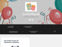 Screenshot des Blogs geschenkeblog.info