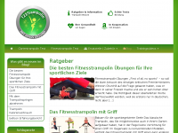 Screenshot des Blogs Trampolin test