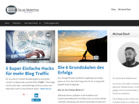 Screenshot des Blogs Traffic Monster Online Marketing. Affiliate. Social Media