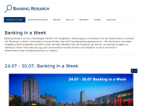Screenshot des Blogs Banking Research