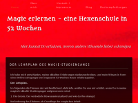 Screenshot des Blogs magie erlernen