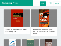 Screenshot des Blogs Büchershop Preuss