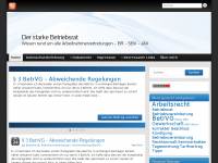 Screenshot des Blogs Der starke Betriebsrat