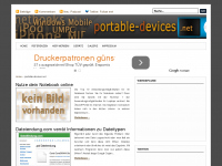 Screenshot des Blogs UMPC, MID, PPC und mehr! | portable-devices.net