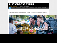 Screenshot des Blogs Rucksack Tipps