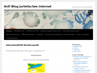 Screenshot des Blogs Anfi Blog Juristisches Internet