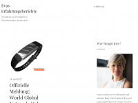 Screenshot des Blogs Evas-Blog