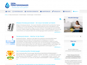 Screenshot des Blogs Dein-Fensterreiniger