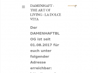 Screenshot des Blogs Damenhaft