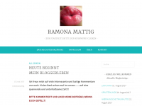 Screenshot des Blogs Ramona Mattig