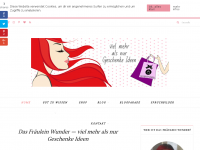 Screenshot des Blogs Das Fräulein Wunder