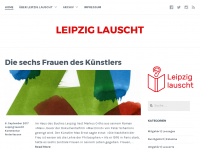 Screenshot des Blogs Leipzig lauscht