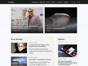 Screenshot des Blogs TheMan