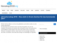 Screenshot des Blogs horoskop2018.org