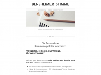Screenshot des Blogs Bensheimer Stimme