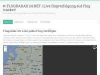 Screenshot des Blogs Flugradar24.net