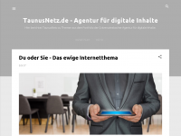 Screenshot des Blogs TaunusNetz.de – Agentur für digitale Inhalte