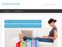 Screenshot des Blogs Kundenerfahrung