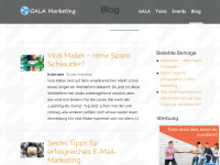 Screenshot des Blogs gala-marketing