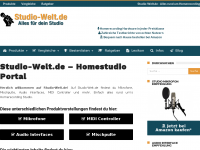 Screenshot des Blogs Homerecording Blog und Ratgeber
