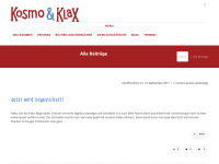 Screenshot des Blogs Kosmo & Klax – Blog