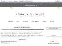 Screenshot des Blogs Herbal Kitchen Life