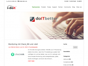 Screenshot des Blogs IT-Dokumentation und CMDB
