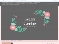 Screenshot des Blogs Melanies Rezensionen