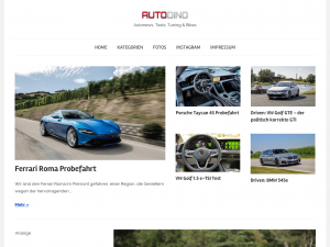 Screenshot des Blogs Autodino.de