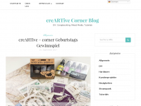 Screenshot des Blogs creARTive corner Blog