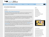 Screenshot des Blogs Finger.Zeig.net