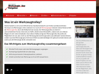 Screenshot des Blogs Werkzeugtolley Blog