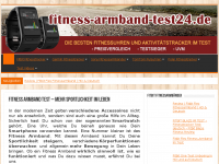 Screenshot des Blogs Fitness Armband Test und Vergleich