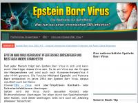 Screenshot des Blogs Epstein Barr Virus erfolgreich behandeln