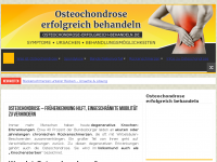 Screenshot des Blogs Osteochondrose erfolgreich behandeln