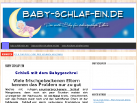Screenshot des Blogs Warum schläft mein Baby nicht ein