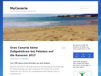 Screenshot des Blogs Mycanaria Auswanderer Blog Gran Canaria